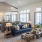 large windows brighten clubroom